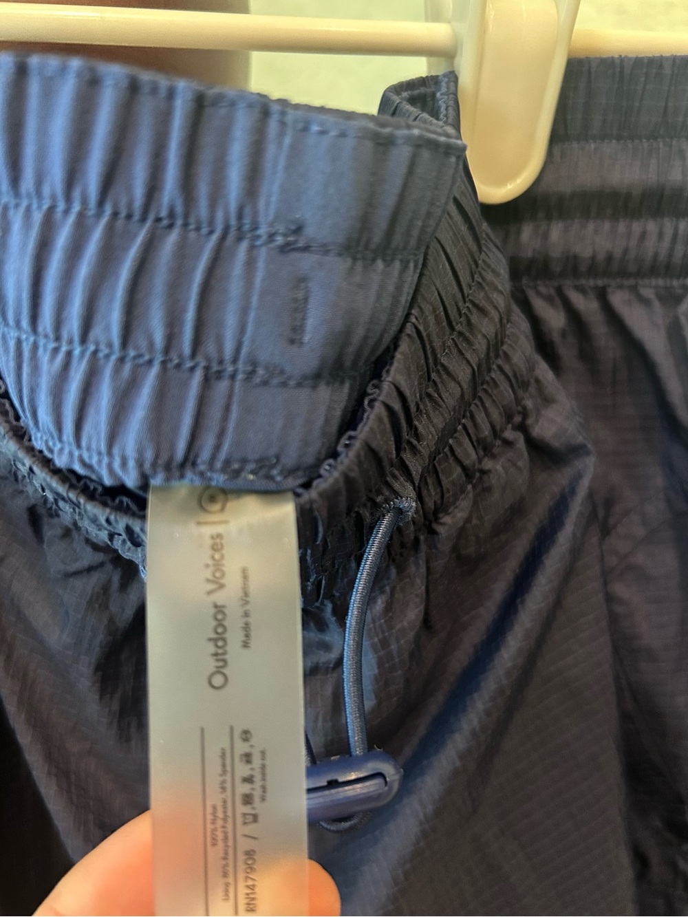 Outdoor Voices Deep Navy Ripstop Workout Shorts - Picture 4 of 5